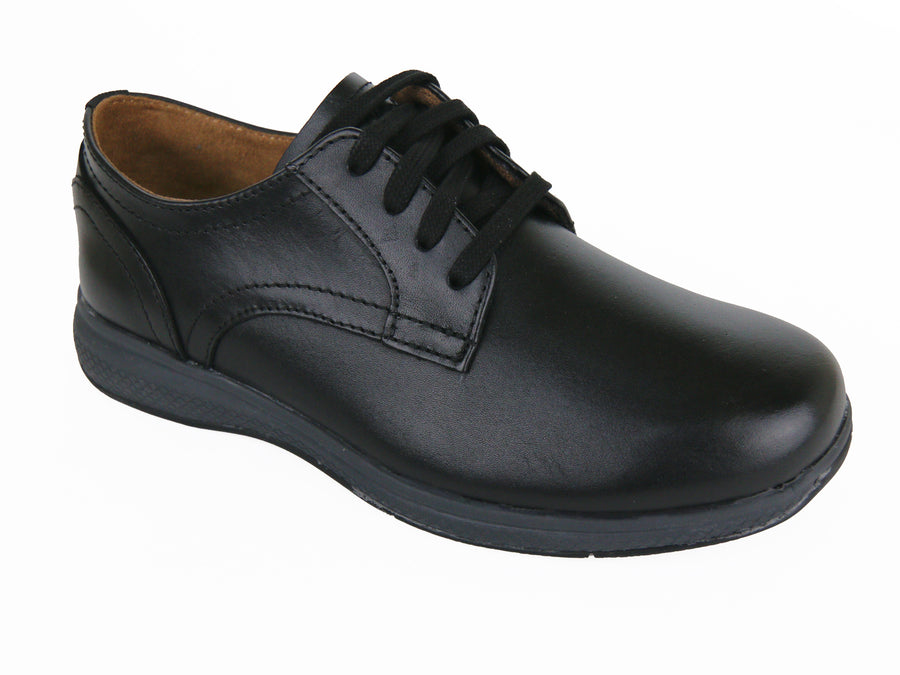 Florsheim 33523 Leather Boy's Shoe - Oxford - Black