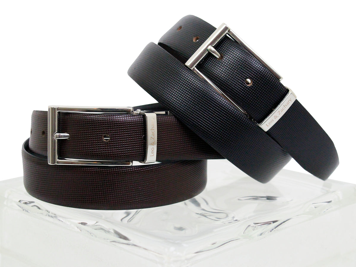 Leo & Zachary 33579 Boy's Belt - Reversible - Black / Brown