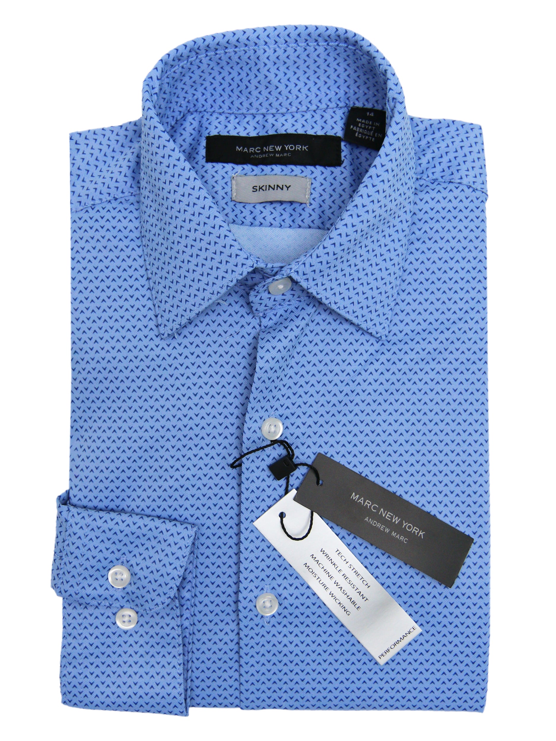 Andrew Marc Kids' Chevron Button-Up Shirt in Blue/White at Nordstrom, Size 20 Andrew Marc Kids' Chevron Button-Up Shirt in Blue/White at Nordstrom, Size 20