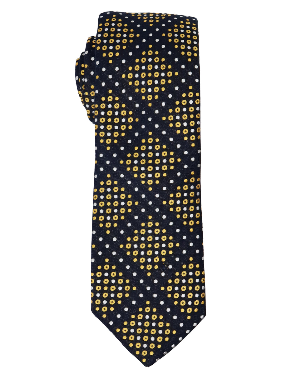 Dion  Boy's Tie 33999 - Neat - Navy/Gold
