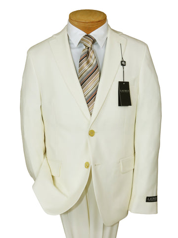 Image of Lauren Ralph Lauren 34192 Boy's Suit Separate Jacket - Solid Gab - Off White