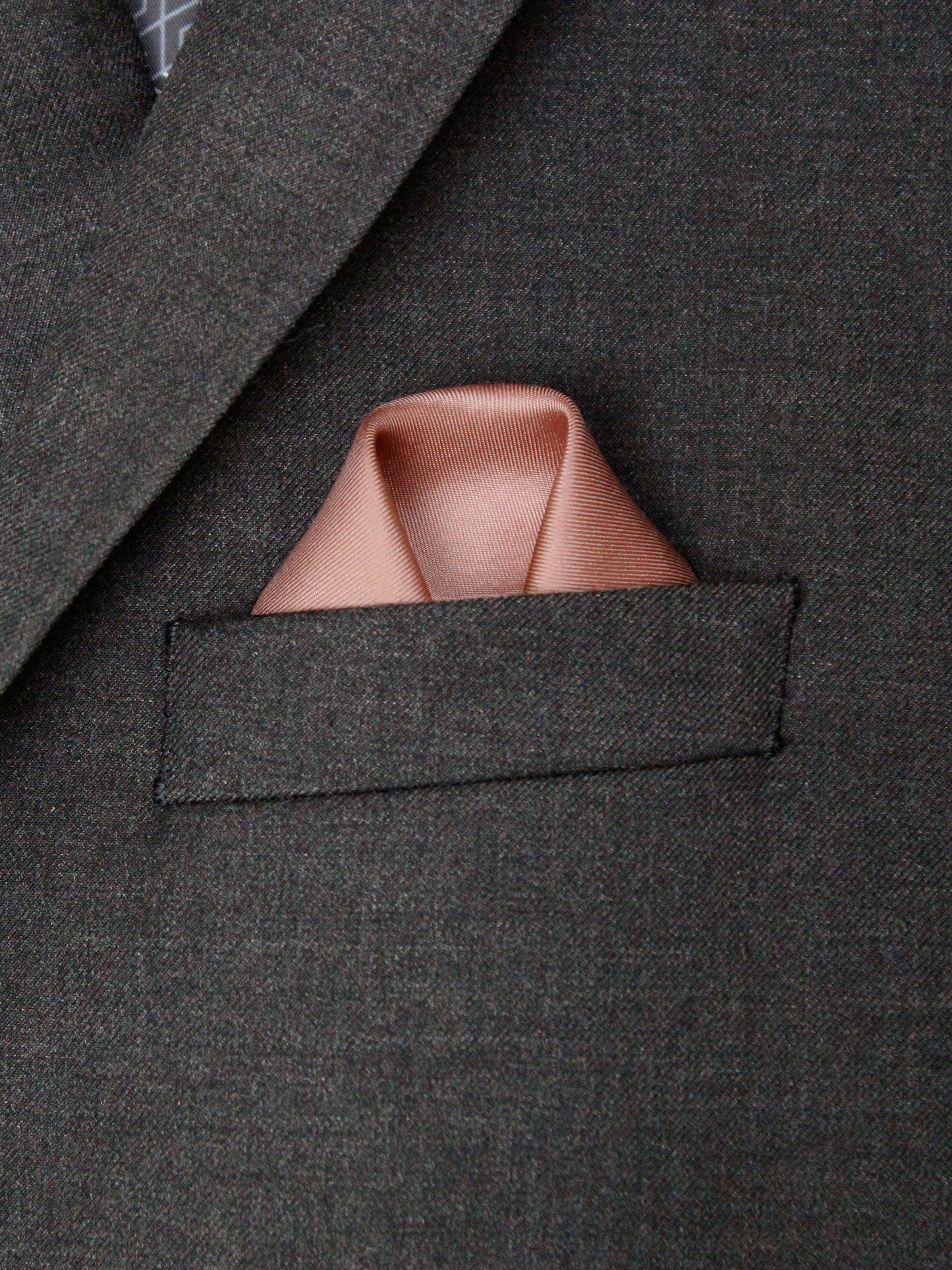 Heritage House 34810 Pocket Square - Solid - Soft Pink