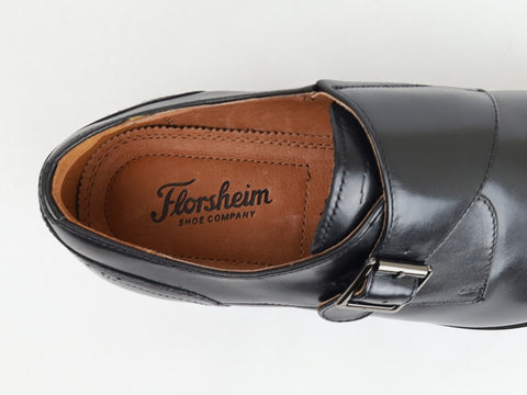 Image of Florsheim 34813  Young Men's Shoe - Single Monk Strap - Black