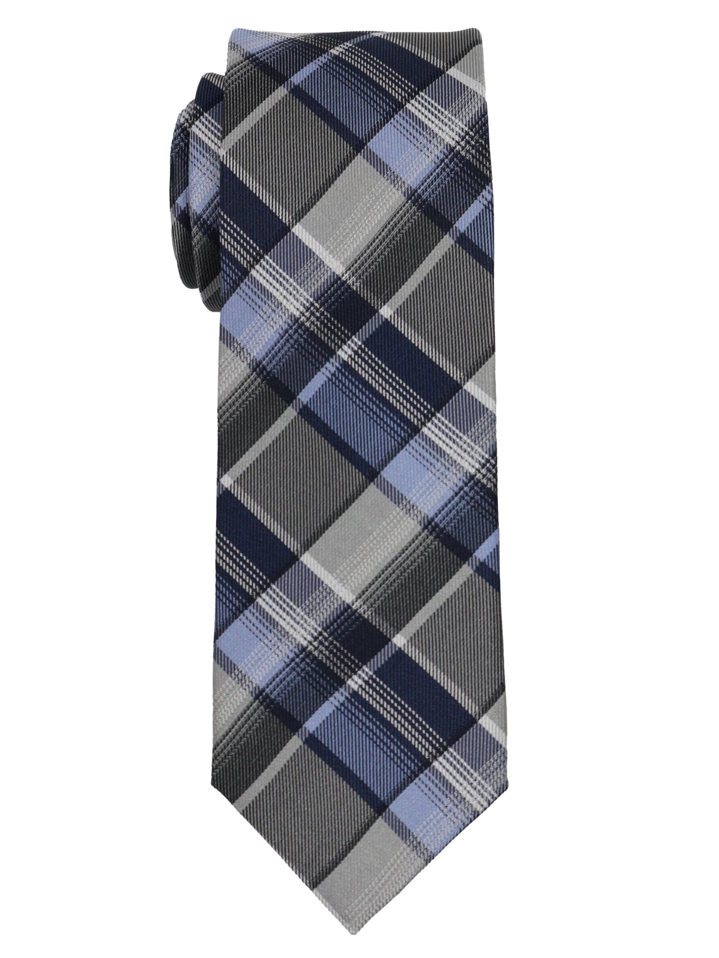 Enrico Sarchi 35120 - Boy's Tie - Plaid - Silver