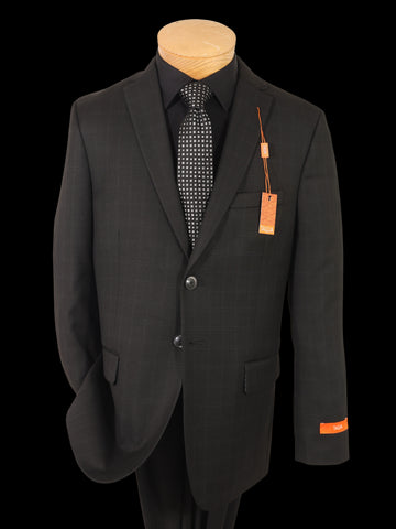 Image of Tallia 35153  Boy's Suit - Skinny Fit - Windowpane - Black