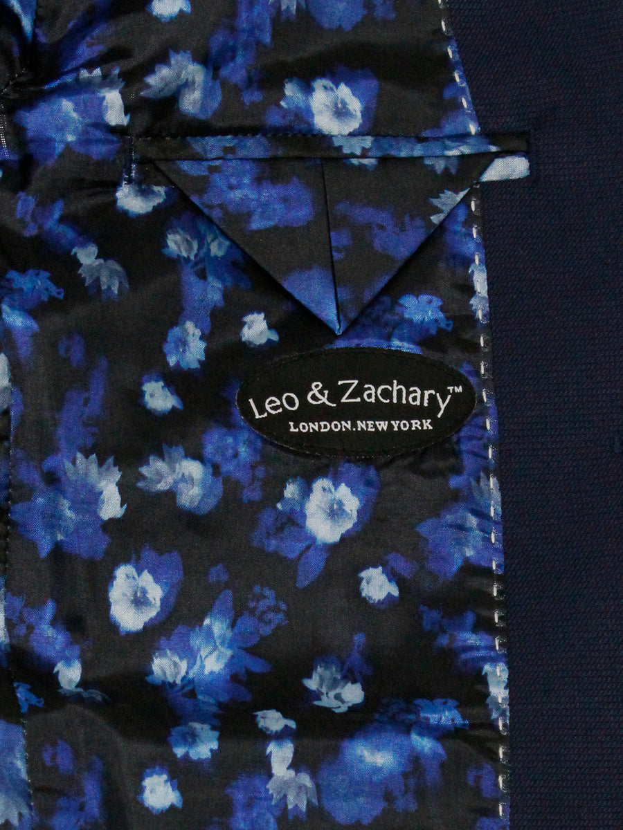 Leo & Zachary 35587 Boy's Suit Separate Jacket - Weave - Deep Blue