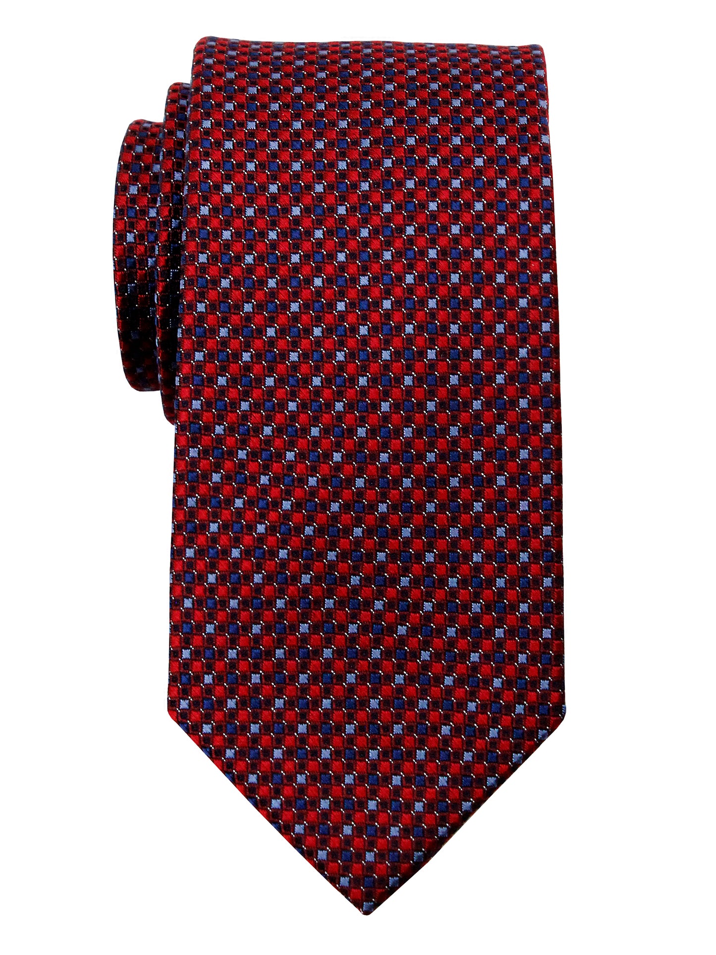 Heritage House 35728 - Boy's Tie - Neat - Red/Sky