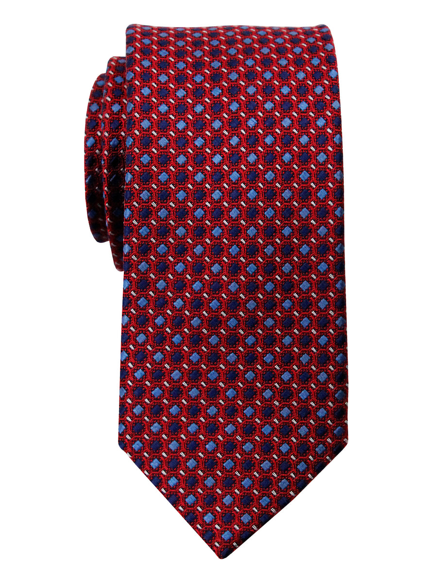 Heritage House 35738 - Boy's Tie - Neat - Red/Navy