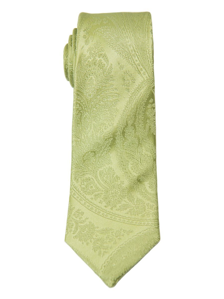 Heritage House 5057 100% Woven Silk Boy's Tie - Paisley - Light Green Boys Tie Heritage House 