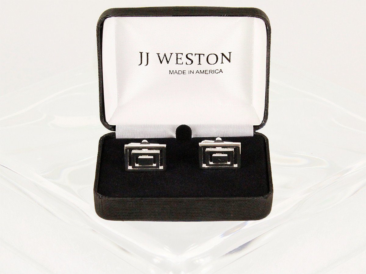 Boy's Cuff Links 6589 Silver Boys Cufflinks JJ Weston