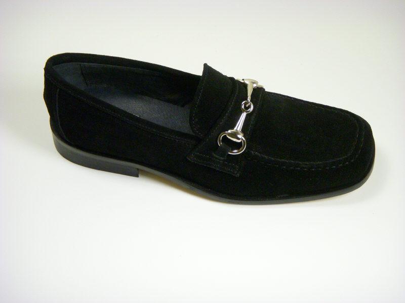 Shoe Be Doo 7048 Suede Boy's Shoe - Loafer - Black
