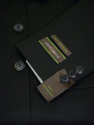 Image of Joseph Abboud 718 100% Wool Boy's Suit Separate Jacket - Solid Gab - Black