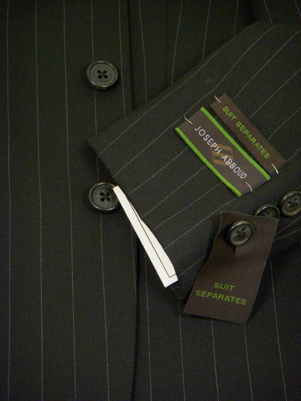 Joseph Abboud 726 3B 100% Wool Boy's Suit Separate Jacket - Solid Gab - Black