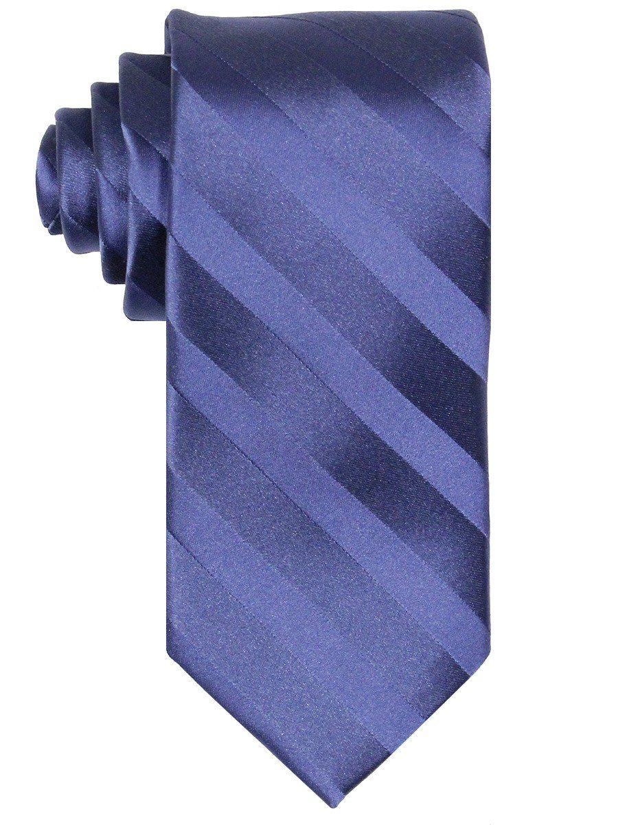 Heritage House 7555 100% Woven Silk Boy's Tie - Tonal Stripe - Blue Boys Tie Heritage House 