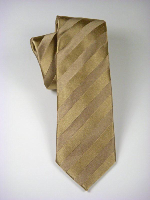 Heritage House 7561 Sand Boy's Tie - Tonal Stripe - 100% Silk Woven - Wool blend lining