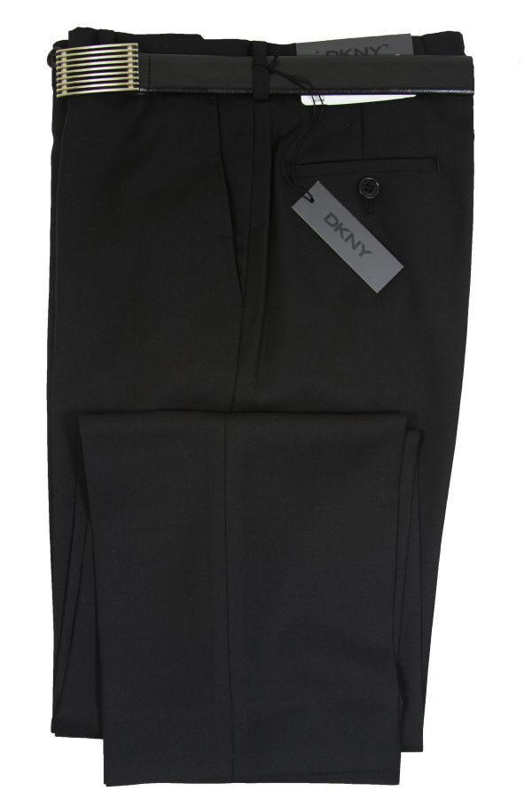 DKNY 7759 Boy's Dress Pants - Solid - Black