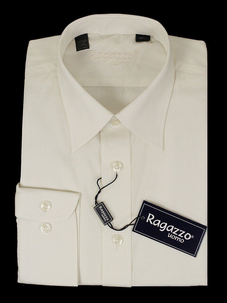 Ragazzo 8135 100% Cotton Boy's Dress Shirt - Solid Broadcloth - Biscuit, Long Sleeve 20 Husky / Biscuit Ragazzo 8135 100% Cotton Boy's Dress Shirt - Solid Broadcloth - Biscuit, Long Sleeve 20 Husky / Biscuit
