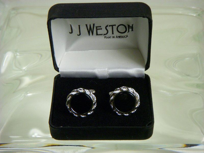 Boy's Cuff Links 8601 Silver/Black