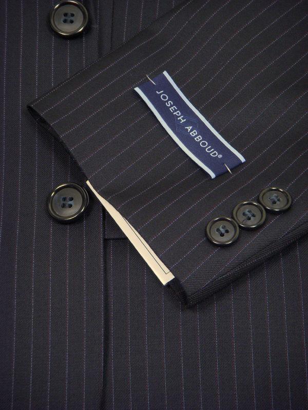 Joseph Abboud 9332 100% Wool Boy's Suit - Stripe - Navy
