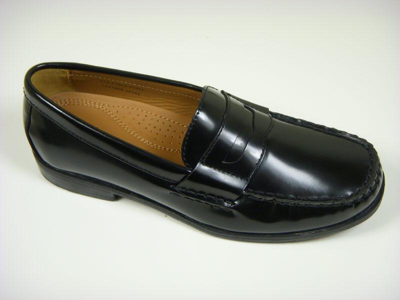 Cole Haan 9553 Leather Boy's Shoe - Penny Loafer - Black