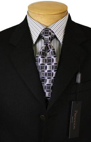 Image of Princeton 981 Boy's Blazer - Solid Gab - Black