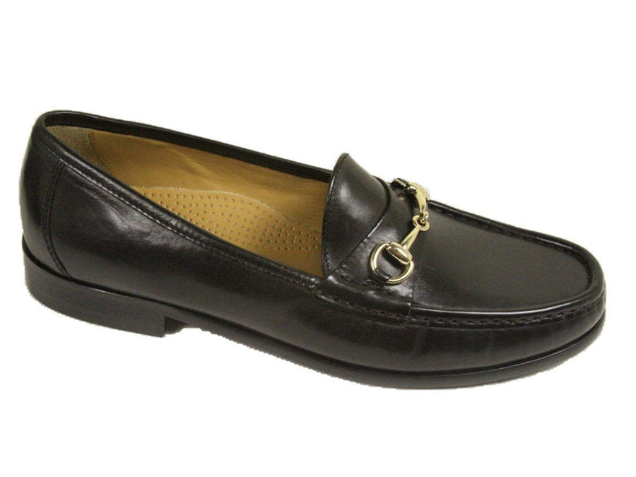 Cole Haan 9932 100% Leather Boy's Shoe - Bit Loafer - Black