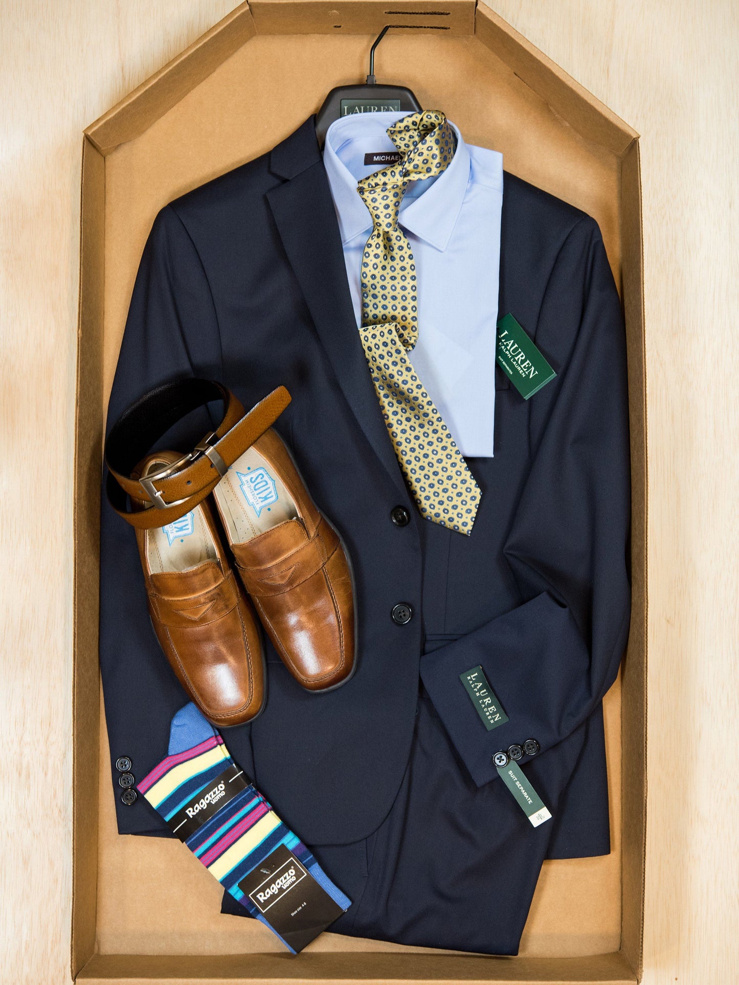 Complete Navy Suit Outfit 24953 Boys Suit Bundle Lauren