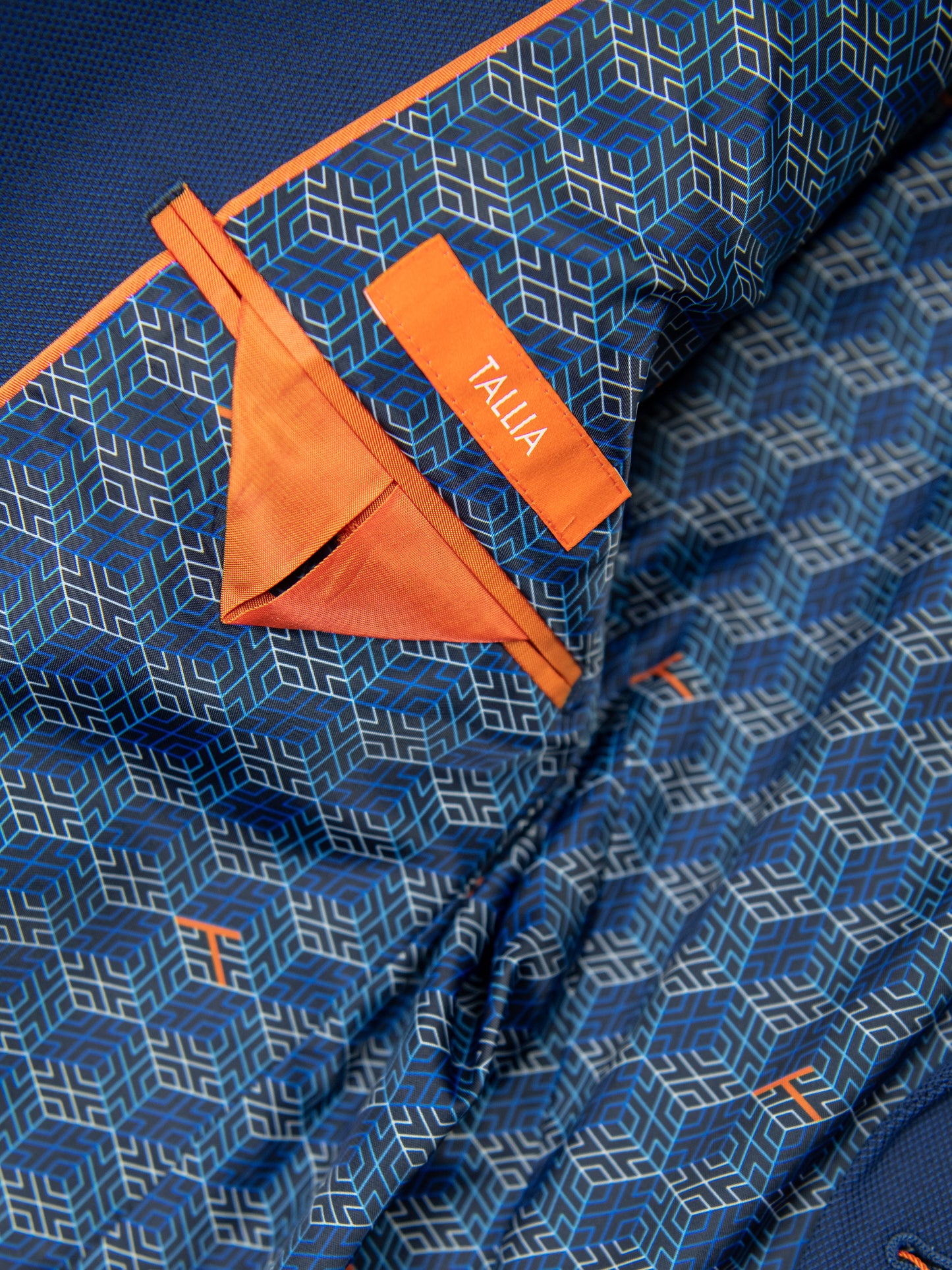 Tallia 32138 Boy's Suit - Skinny Fit - Weave - Blue