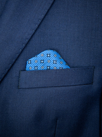 Image of Tallia 31281  Boy's Suit - Solid Gabardine - 100% Wool - Blue