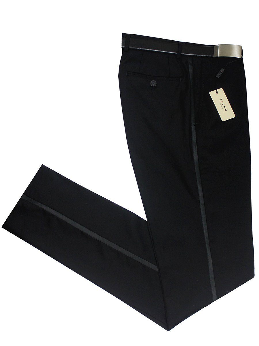 Trend by Maxman 20969 100% Wool Young Men's Tuxedo - Slim Fit - Solid - Black Young Mens Tuxedo Maxman