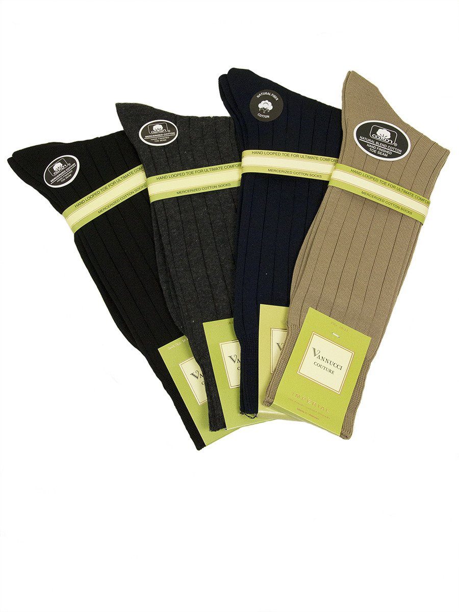 Men's Socks V18 Ribbed Mens Socks Vannucci