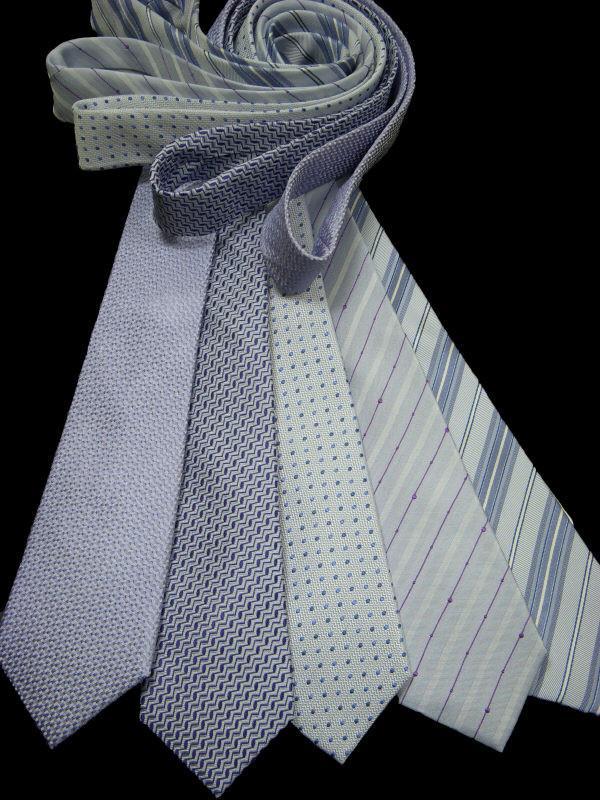 Heritage House 10710 100% Woven Silk Boy's Ties - Assorted - Blues/Purples