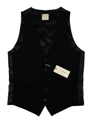 Image of Maxman 17274V Boy's Suit Separate Vest - Solid - Black