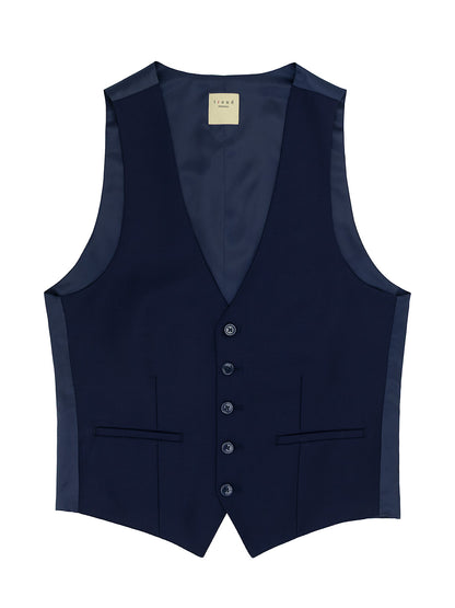 Trend by Maxman 17298V Young Men's Vest - Solid Gabardine - American Blue