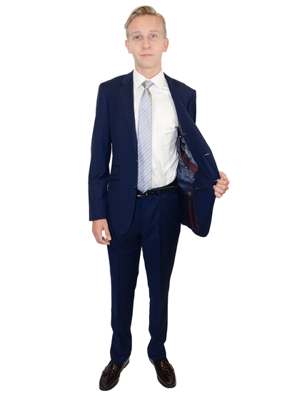 Trend by Maxman 17298 Young Men's Suit Separate Jacket  - Solid Gabardine - American Blue