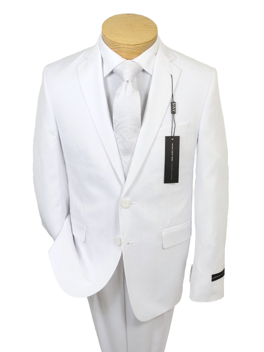 Andrew Marc 18743 65% Polyester / 35% Rayon Boy's Communion Suit Separate Jacket - Solid - White