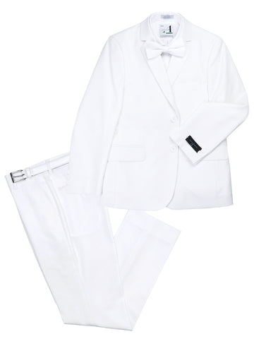 Image of David Oliver 31179 Boy's Suit - Solid - White