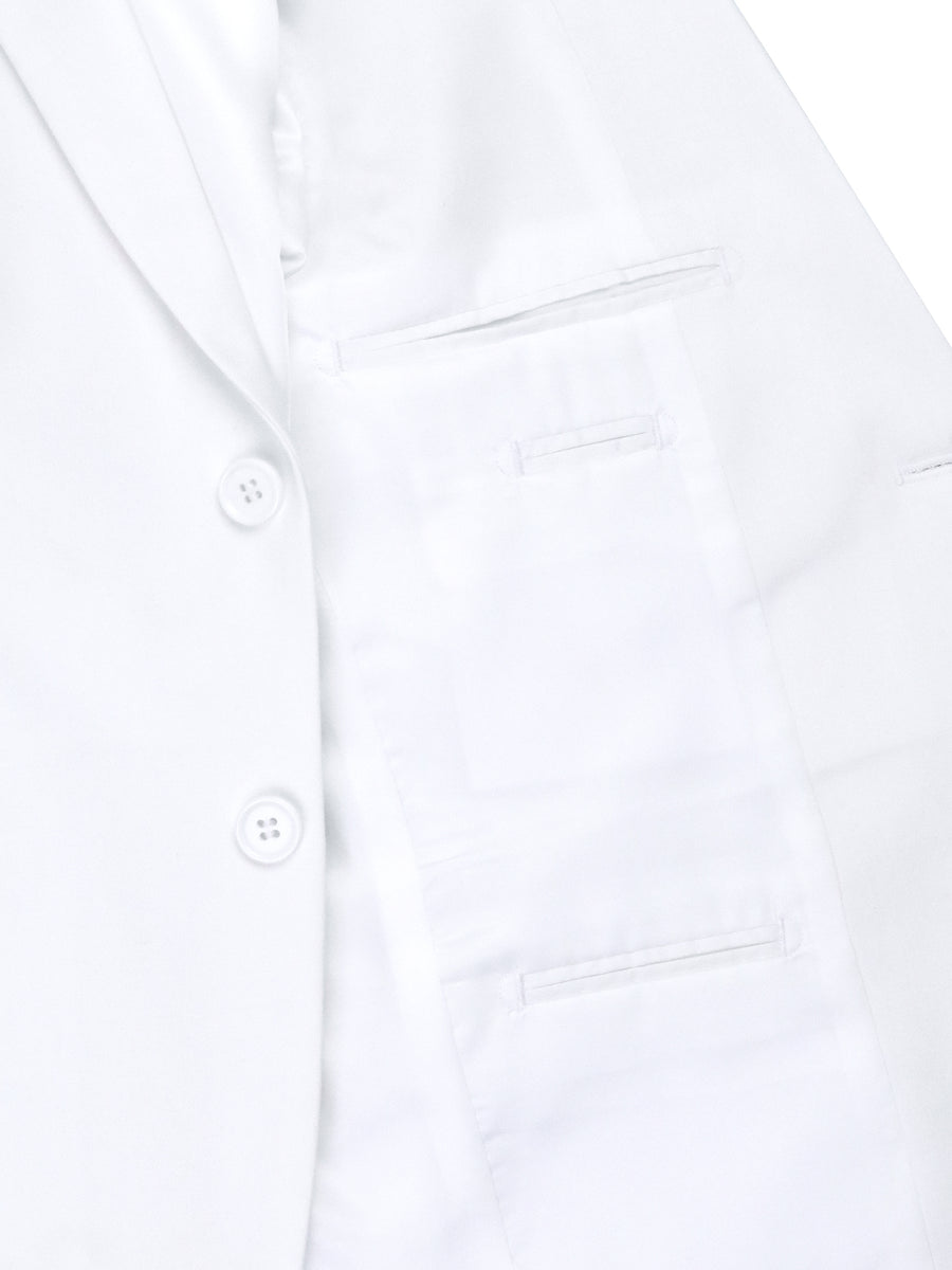 David Oliver 31179 Boy's Suit - Solid - White