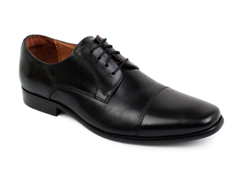 Florsheim 31379 Boy's Dress Shoe- Cap Toe Oxford- Smooth - Black