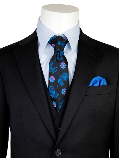 Tallia 32274 Young Men's Suit Separate Jacket - Skinny Fit - Black