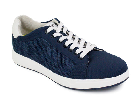 Florsheim 33567 - Boy's Shoe - Knit Lace to Toe Sneaker - Navy