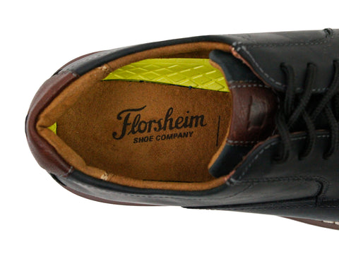Image of Florsheim 35291 Leather Boy's Shoe - Point Toe Oxford - Black