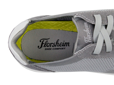Florsheim 35548  Boy's Shoe - Knit 6-Eye Lace To Toe Sneaker - Grey