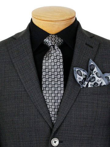 Image of PinoPorte 35891 Boy's Suit - Plaid - Charcoal