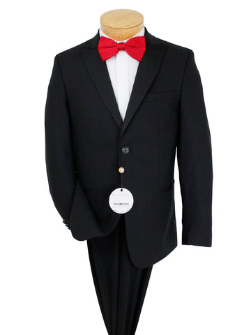 Image of PinoPorte 35912 Boy's Tuxedo - Tonal - Black