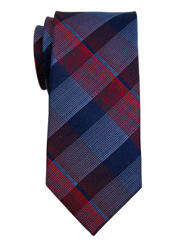 Enrico Sarchi 35990 Boy's Tie - Plaid - Navy/Red