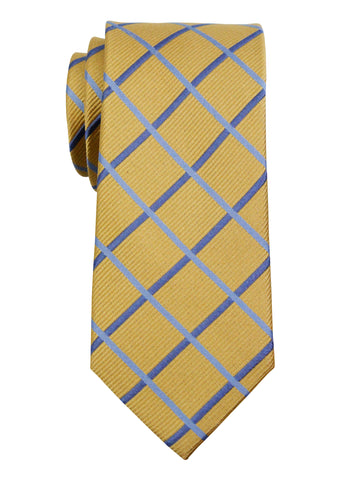 Enrico Sarchi 35992 Boy's Tie - Plaid - Gold