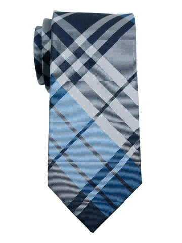 Enrico Sarchi 35994 Boy's Tie - Plaid - Navy/Blue