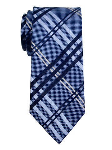 Enrico Sarchi 35997 Boy's Tie - Plaid - Navy/Blue