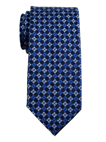 Enrico Sarchi 35998 Boy's Tie - Check - Navy/Blue